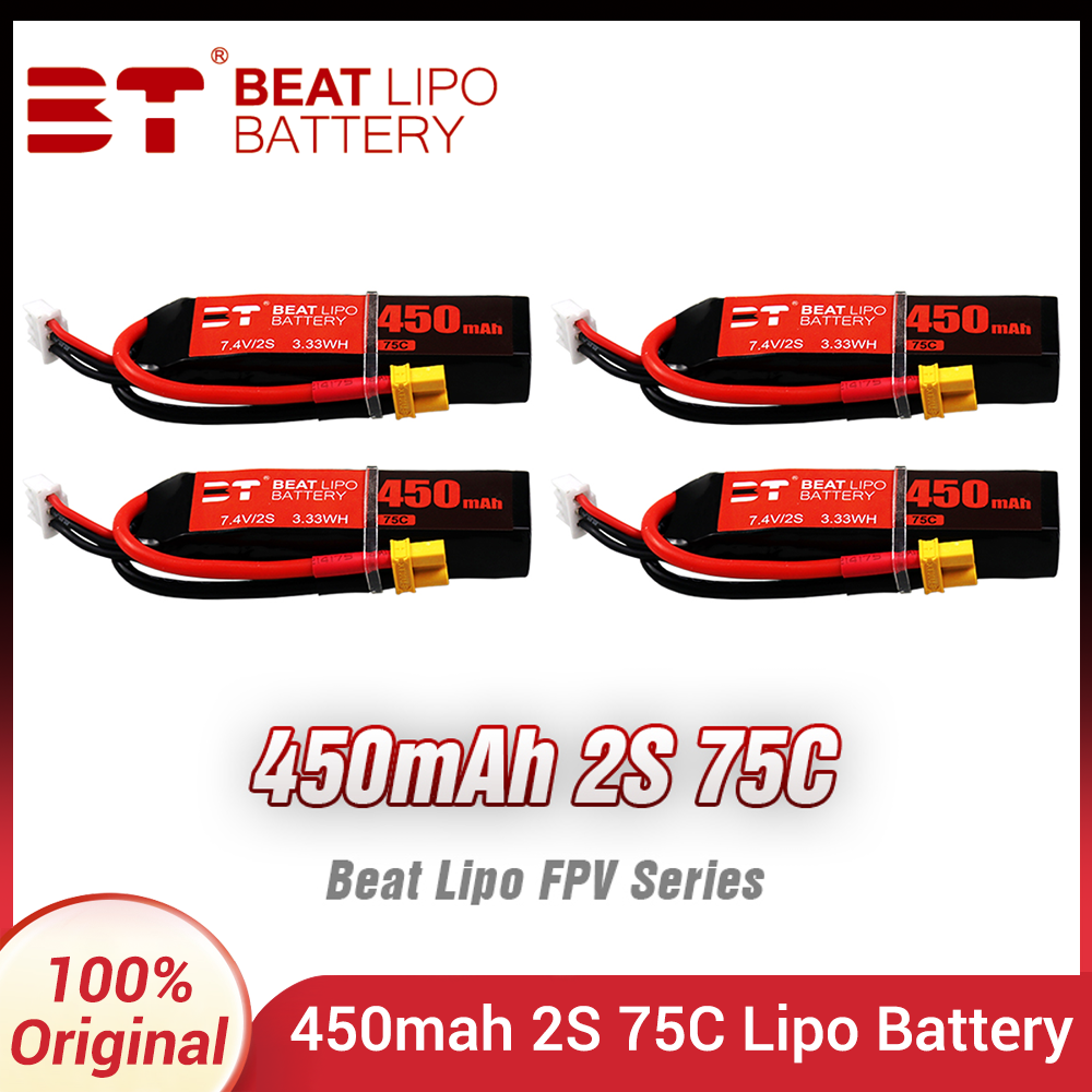 Drone Battery Connector - BEAT 2S 7.4V 450mAh 75C Akumulator