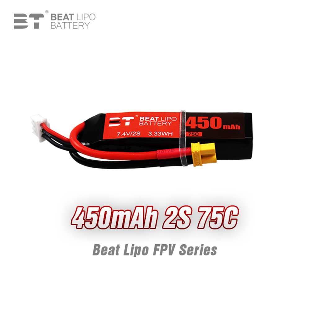 BEAT 2S 7.4V 450mAh 75C Akumul – Drone Battery Connector recenzja i cena