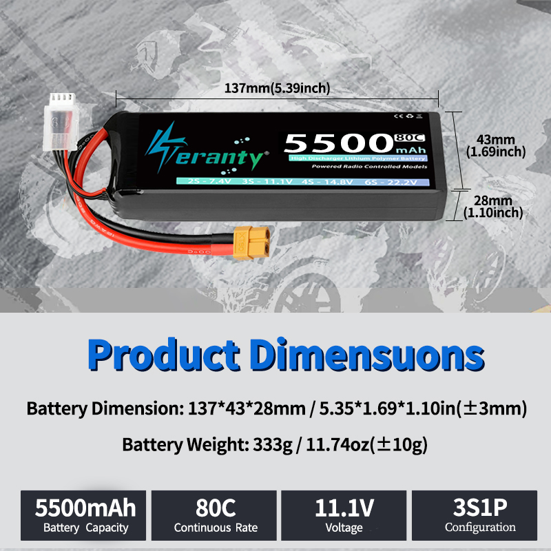 1/2 sztuki akumulatora lipo TE – Drone Battery 3S recenzja i cena